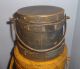 Large Stack Of 5 Old Painted Firkin - Sugar Bucket - Graduated Sizes Primitives photo 1
