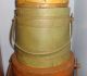 Large Stack Of 5 Old Painted Firkin - Sugar Bucket - Graduated Sizes Primitives photo 3