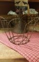 Antique Scalloped Edge Wire Child ' S ? Baskets 2 Primitives photo 1