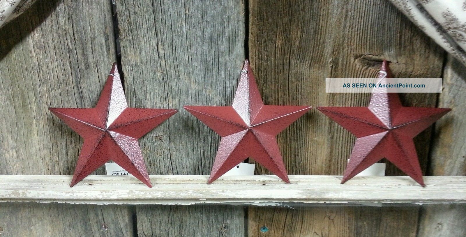 6 Burgundy Barn Stars 3 5 Primitive Country Rustic Decor