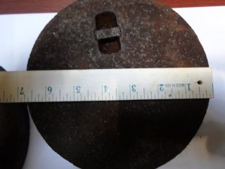 Antique Old Woodstove Stove Top Parts,  7 Inch Tops And Assemble Plates photo