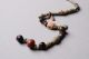 Ancient Egyptian Stone,  Glass,  Faience Beads & Scarab Amulet Bracelet - 1479 Bc Egyptian photo 3