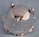 Lovely Vintage Silver Plate Ruffled Rim Sugar Bowl On 3 Ball Feet Silverplate photo 3