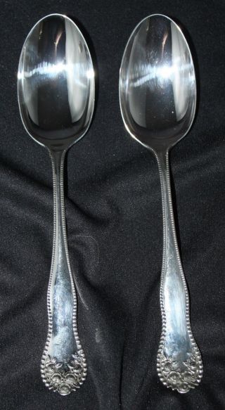 Lancaster By Gorham Sterling Silver Two Tablespoons No Mono Shiny 1 Money photo