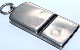 Sampson Mordan Silver Whistle 1910 Rare Chatalaine / Fob Example photo