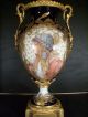 Monumental Antique Sevres Art Nouveau Hand Painted Vase Sevres Signed L.  Heri Urns photo 2