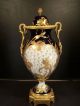 Monumental Antique Sevres Art Nouveau Hand Painted Vase Sevres Signed L.  Heri Urns photo 7