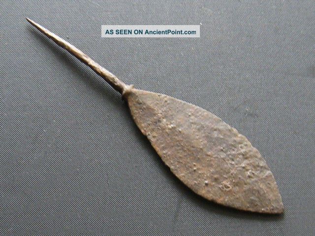 Antiques Roman Iron Arrowhead Found With Metal Detector Roman photo
