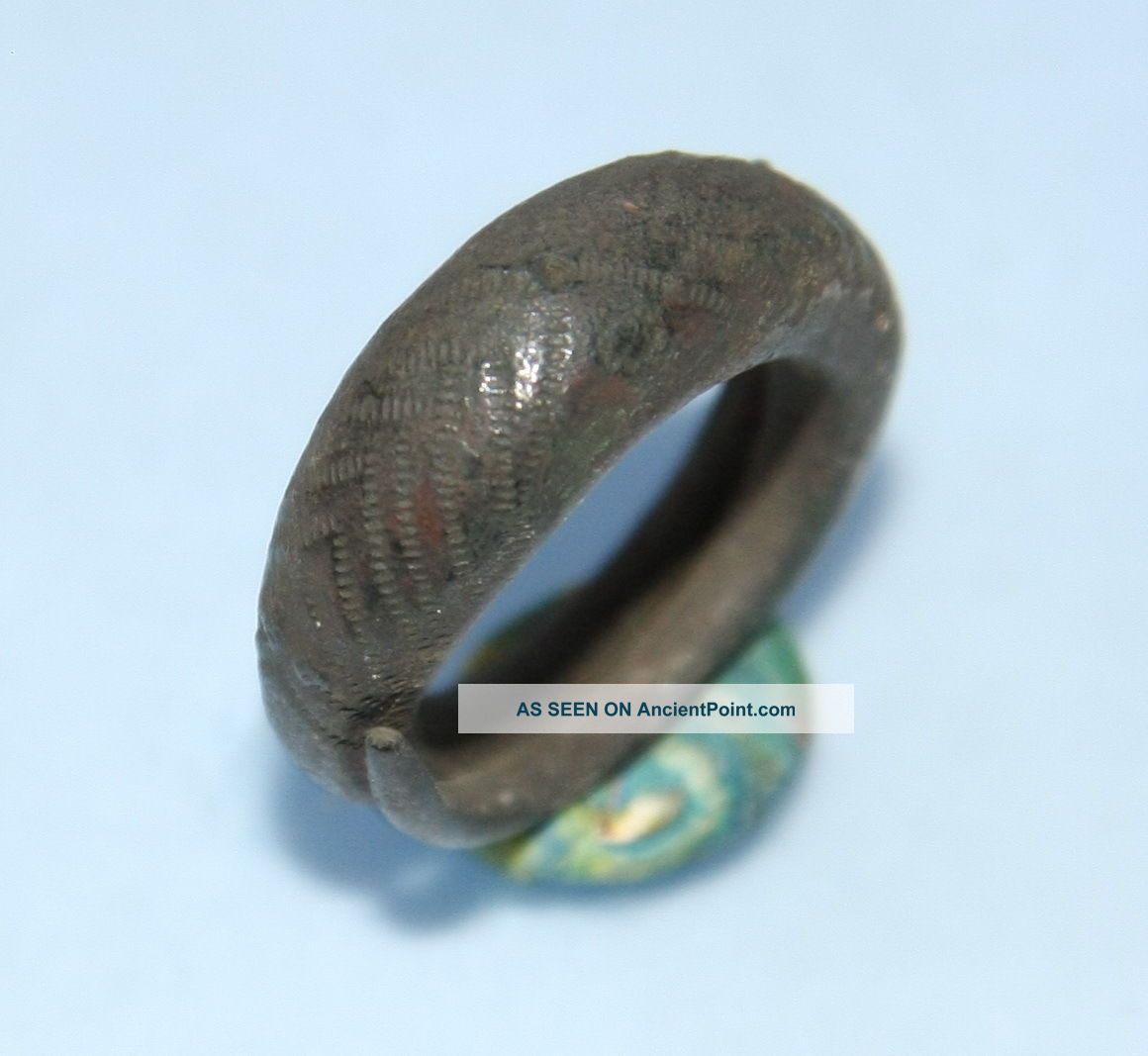 Ancient Old Viking Bronze Ethnic Ring (ma48) Other Ethnographic Antiques photo