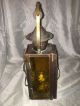 Antique/vintage Age Copper Metal/wood/glass Lantern Light Fixture Architectural Chandeliers, Fixtures, Sconces photo 3