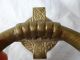 Vintage Solid Cast Brass Bronze Irish Claddagh Old Door Knocker Friendship Hands Door Bells & Knockers photo 2