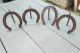 4 Vintage St.  Croix Horse Shoes Forged Wall Hooks,  Gun Rack,  Coat Rack Ect Hooks & Brackets photo 4