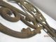 Old Ornate Iron Curtain Rods Swing Arm Art Nouvea Antique Rustic Hardware 1 Pair Other Antique Hardware photo 2