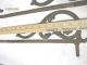Old Ornate Iron Curtain Rods Swing Arm Art Nouvea Antique Rustic Hardware 1 Pair Other Antique Hardware photo 5