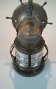 Vintage Outdoor Brass Glass Jar Light Fixture With Ship ' S Wheel Lamps & Lighting photo 1