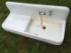Vintage Cast Iron Kitchen Sink Plumbing photo 1