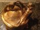 Antique Spelter Metal Victorian Art Nouveau Trinket Jewelry Box With Cherub Art Nouveau photo 1