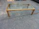 Mastercraft Brass Coffee Table With Greek Key Accents Mid-Century Modernism photo 5