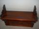 Two Tier Solid Wood Victorian Wall Shelf.  Hand - Made. Victorian photo 2