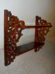 Two Tier Solid Wood Victorian Wall Shelf.  Hand - Made. Victorian photo 4