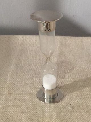 Cartier Vintage Authentic Sterling Silver Unusual Hour Glass photo