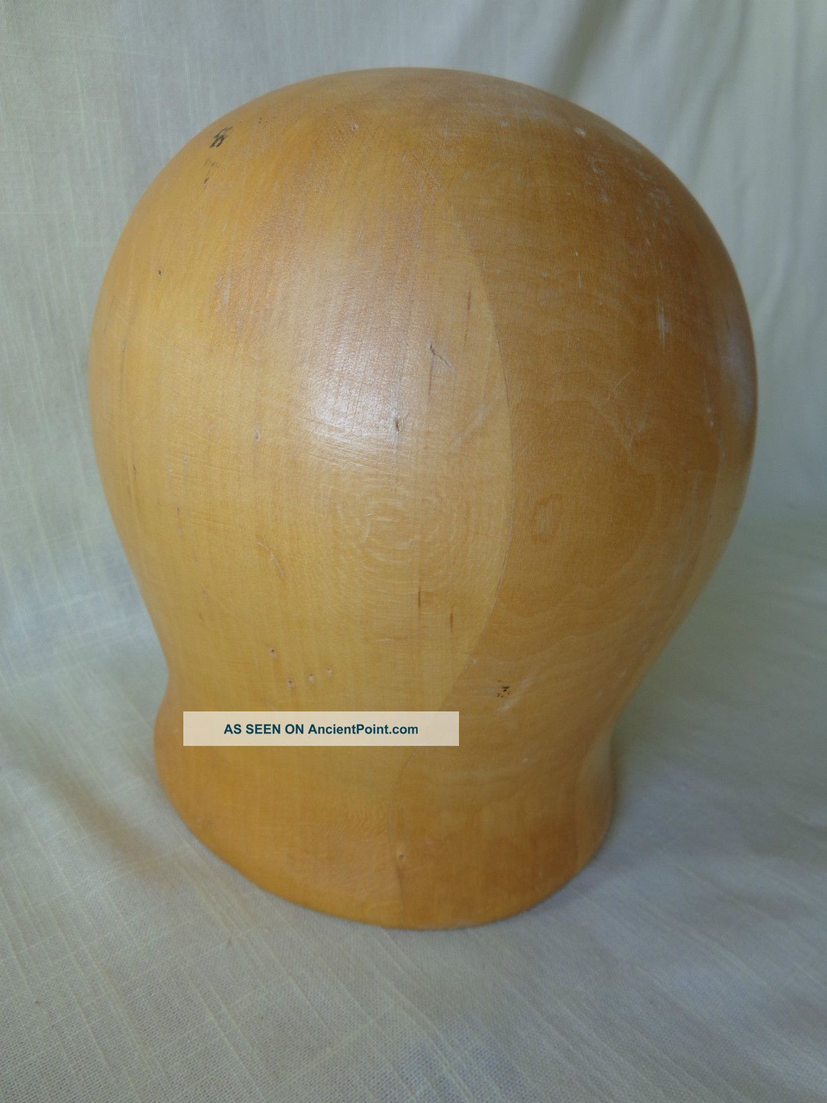 Antique Wood Mold Hat Block Form Millinery Hat Maker Industrial Molds photo