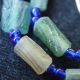 Ancient Roman Glass Beads 1 Medium Strand Aqua And Green 100 - 200 Bc 0338 Roman photo 4