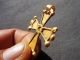 Gold Byzantine Cross Pendant.  Circa 8 - 11 C.  Ad Byzantine photo 2