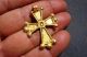 Gold Byzantine Cross Pendant.  Circa 8 - 11 C.  Ad Byzantine photo 3