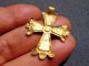 Gold Byzantine Cross Pendant.  Circa 8 - 11 C.  Ad Byzantine photo 4