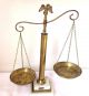 Antique Vintage Brass Attorney Scales Of Justice W Fine Marble Base From Italy Scales photo 2