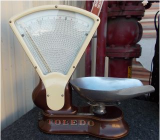 Antique Toledo 3lb Tobacco/candy Scale No Springs/honest Weight photo