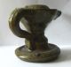 Early / Antique Stoneware Oil Lamp With Green Glaze.  Medieval.  ? 3 Day. British photo 2