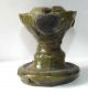 Early / Antique Stoneware Oil Lamp With Green Glaze.  Medieval.  ? 3 Day. British photo 3