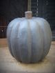 Primitive Halloween Pumpkin Pinkeep With Antique Cast Iron Base Thimble & Pins Primitives photo 6