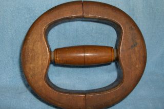 Antique Vintage Wood Millinery Tool Adjustable Hat Stretcher Shaper Size 7 photo