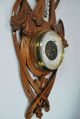 Antique Floral Carved Reticulated Barometer / Thermometer,  Germany. Barometers photo 3