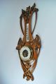 Antique Floral Carved Reticulated Barometer / Thermometer,  Germany. Barometers photo 4