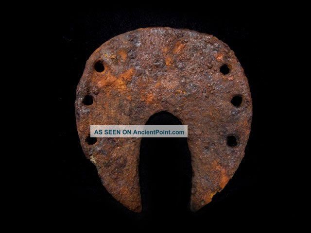 Very Rare Huge Roman Period Iron Horse Shoe,  Well Preserved, Roman photo