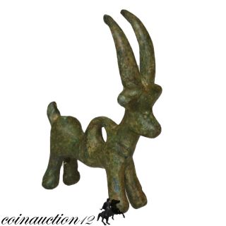 Museum Quality Ancient Greek Bronze Deer Statue Pendant photo