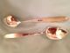 Htf Towle Sterling Rose Solitaire 2 Demitasse Spoons Silver 1954 No Mono Flatware & Silverware photo 2