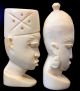 Vintage African Tribal Statue Figure X 2 African photo 3