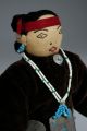 Antique Native American Indian Beaded Dolls/ Cloth,  Wood,  Hide,  Velvet,  Beadwork Native American photo 11