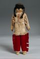 Antique Native American Indian Beaded Dolls/ Cloth,  Wood,  Hide,  Velvet,  Beadwork Native American photo 5