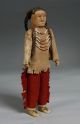Antique Native American Indian Beaded Dolls/ Cloth,  Wood,  Hide,  Velvet,  Beadwork Native American photo 6
