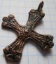 Viking Period Scandinavian Bronze Cross 900 - 1300 Ad Vf, Viking photo 2