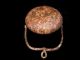 Extremely Rare 1700 - 1800s.  Iron Betty Oil Lamp,  Rooster On Top, Roman photo 3