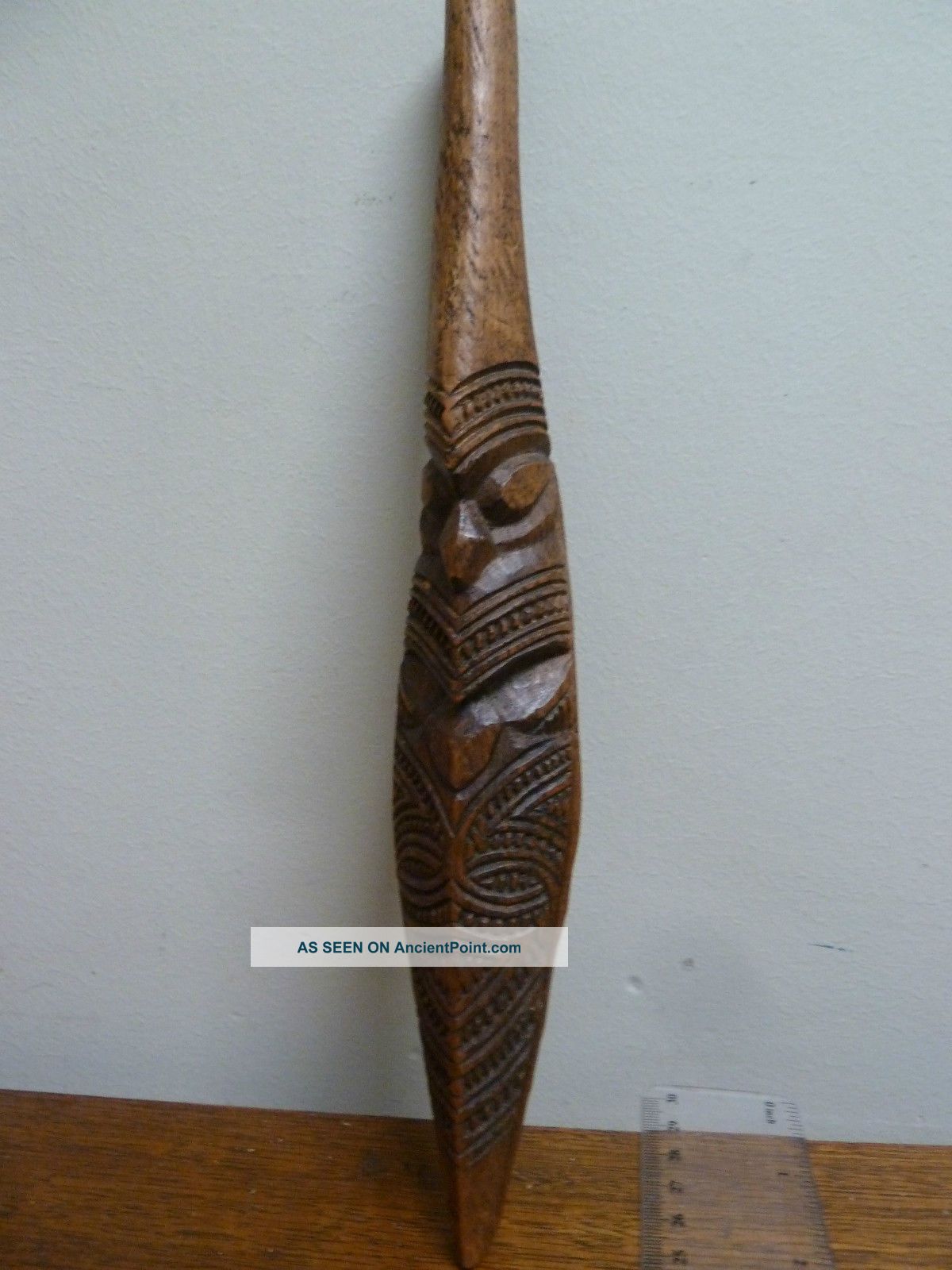 Zealand Maori Antique Vintage Wooden Sculpture Pacific Islands & Oceania photo