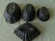 Antique Primitive Blue White Swirl Enamel Ware Metal Candy Baking Jelly Mold Primitives photo 5