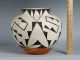 Large Native American Indian Polychrome Acoma Pottery Olla Pot/ S.  Vallo/ Nr Native American photo 1